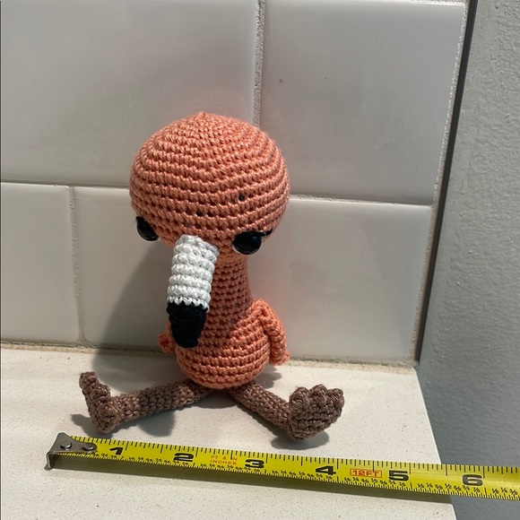 Handcrafted Flamingo Decor Amigurui Crochet Figure - Picture 12 of 12